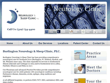Tablet Screenshot of burlingtonneurology.com
